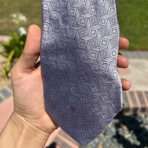 VERSACE Purple 100% Silk Tie